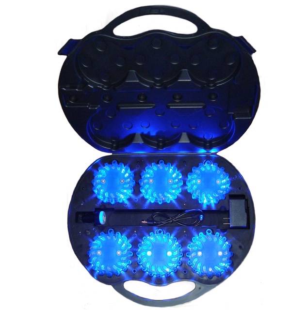 6 pack rechargeable led power flares