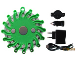 single pack rechargeable green LED ROAD FLARES
