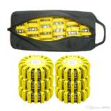 wiederaufladbare LED-Straßenfackeln gelb 6-Pack