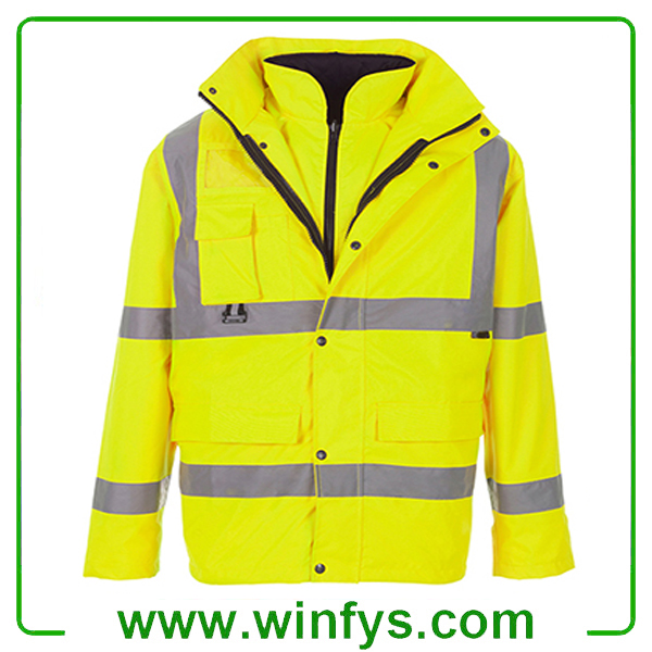 Hi-Vis Reflective Winter Safety Coveralls 