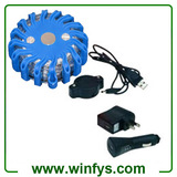 16 Leds Blue Led Flares Rechargeable