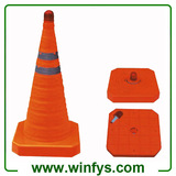 LED Retractable Traffic Cone Foldable Traffic Cone Collapsible Traffic Cone