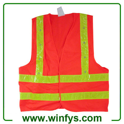 Red Flashing Led Vest Led Safety Vest