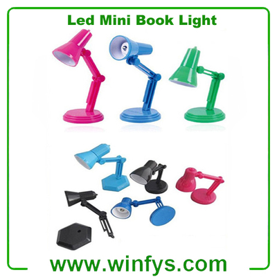 Clip Mini LED Book Light Reading Lamp White/Black/Red/Green