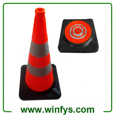 75cm 28" Inches Rubber Base Foldable Retractable Collapsible Traffic Cones Pop-up Cones
