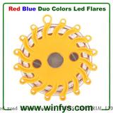Red Blue Led Road Flares Magnetic Strobe Rechargeable