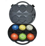 6 packs rechargeable led warning flares