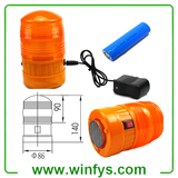 3W 220V Yellow Rechargeable Led Beacon