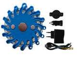 Single Pack Rechargeable Blue LED ROAD FLARES