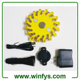 Individual Rechargeable Led Road Flares Yellow