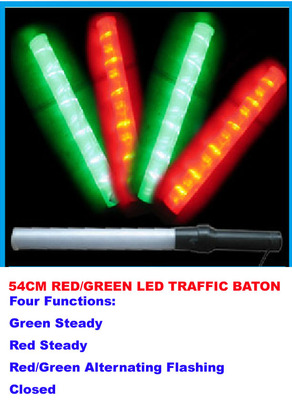 Red/Green Traffic Baton Traffic Wands